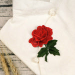 10 adesivi per ricamo serie Rose, adesivi per toppe Cheongsam per abiti fai-da-te