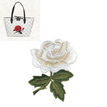 10 adesivi per ricamo serie Rose, adesivi per toppe Cheongsam per abiti fai-da-te