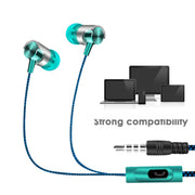 Auricolari in metallo con microfono e super bass