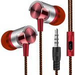 Auricolari in metallo con microfono e super bass