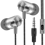 Auricolari in metallo con microfono e super bass