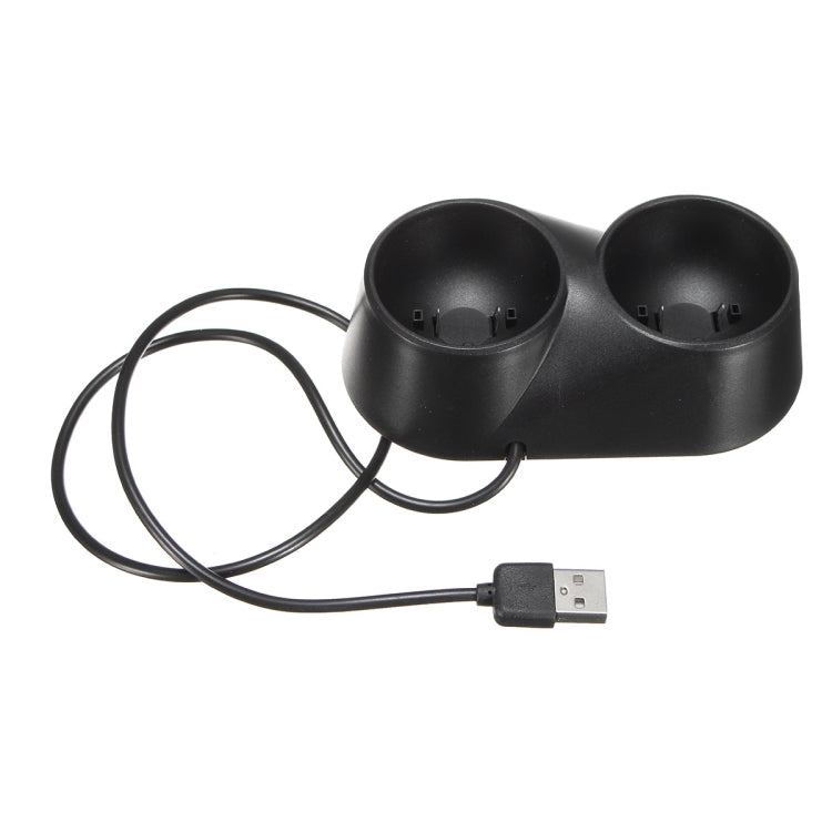 Caricabatterie per controller VR Doppio supporto per stazione di ricarica per giochi Dock USB per strumento di spostamento PSVR PS4