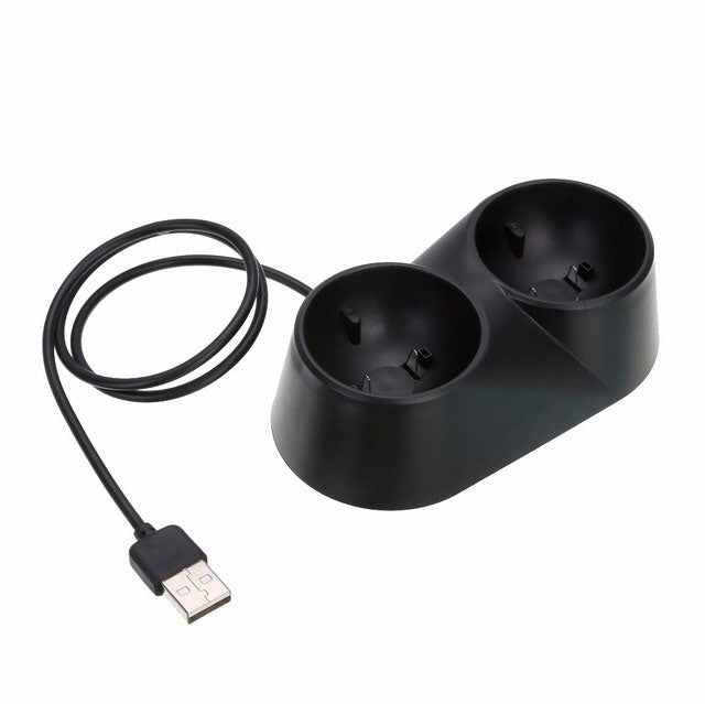 Caricabatterie per controller VR Doppio supporto per stazione di ricarica per giochi Dock USB per strumento di spostamento PSVR PS4