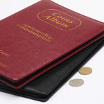 Libro porta album con copertina russa in pelle PU da 150 monete