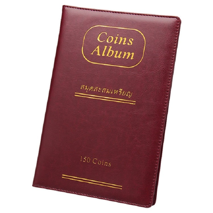 Libro porta album con copertina russa in pelle PU da 150 monete