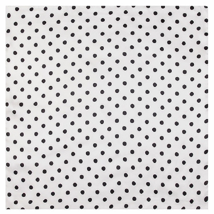 Sciarpa quadrata con motivo a pois da donna primaverili, imitazione seta, piccola sciarpa, 60 x 60cm