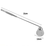 Accessori per candele con maschera per candele in argento cromato brillante, estintore per candele, candele aromatiche, Candle Mask
