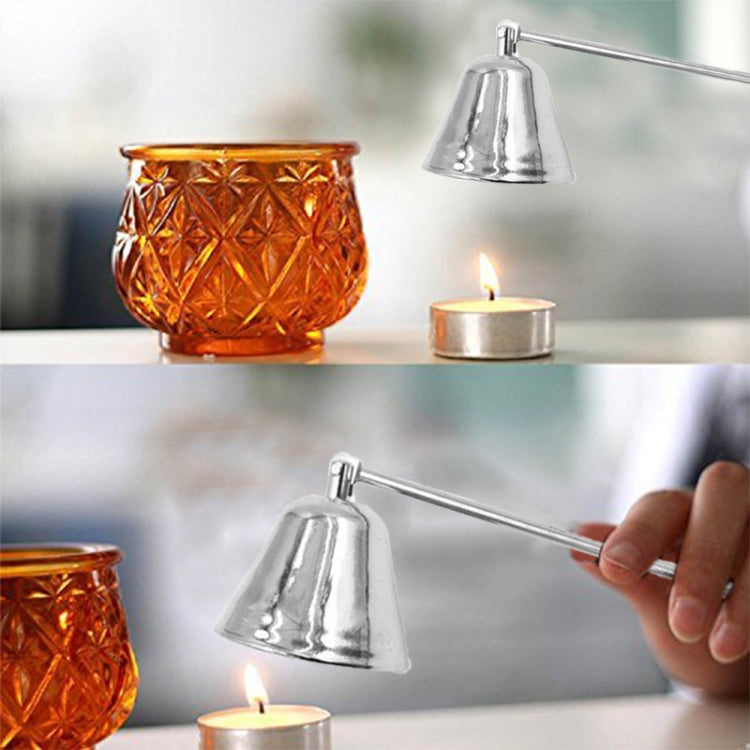 Accessori per candele con maschera per candele in argento cromato brillante, estintore per candele, candele aromatiche, Candle Mask