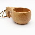 Stoviglie in legno fatte a mano Tazza in legno verde, 101-200ml