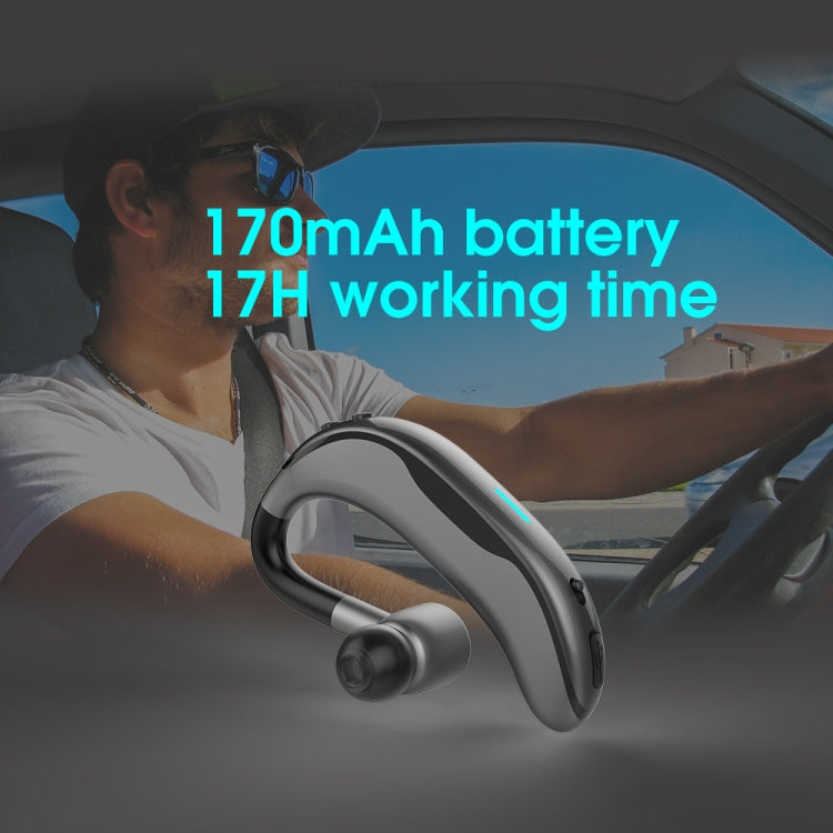 Auricolare Bluetooth senza fili con microfono e gancio