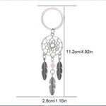 Portachiavi con perline serie Dream Catcher alla moda da 2 pezzi