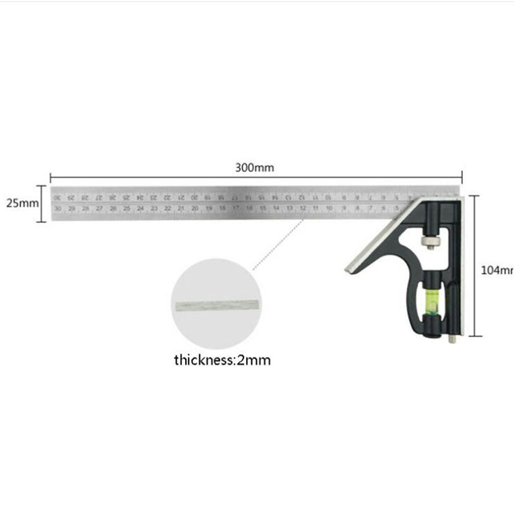 Utensili per la lavorazione del legno ad angolo combinato multifunzionale da 300 mm, 300mm Angle Woodworking Tools