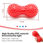 Palla da massaggio con punta in PVC a forma di arachidi per alleviare il dolore muscolare, Peanut Shape PVC Massage Ball(Blue), Peanut Shape PVC Massage Ball(Green), Peanut Shape PVC Massage Ball(Red), Peanut Shape PVC Massage Ball(Purple)