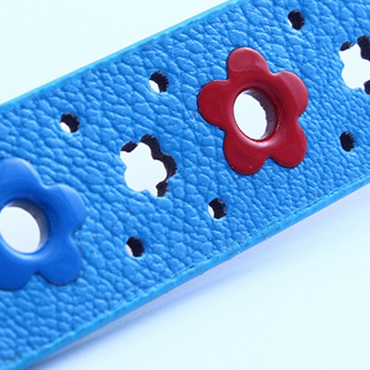Cintura in pelle PU cava con motivo fiori per bambini