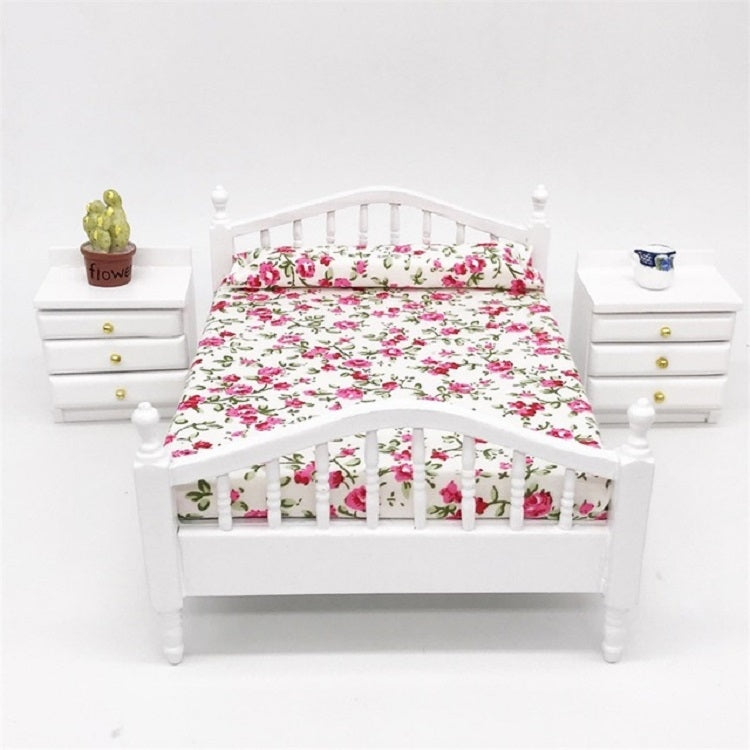 Mini letto per mobili per camera da letto della casa delle bambole 1:12, Mini Bed