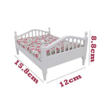 Mini letto per mobili per camera da letto della casa delle bambole 1:12, Mini Bed