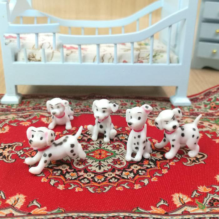 6 pezzi/set casa delle bambole giocattolo in miniatura cucina dalmata soggiorno micro decorazione paesaggistica, 6 PCS / Set Dalmatian