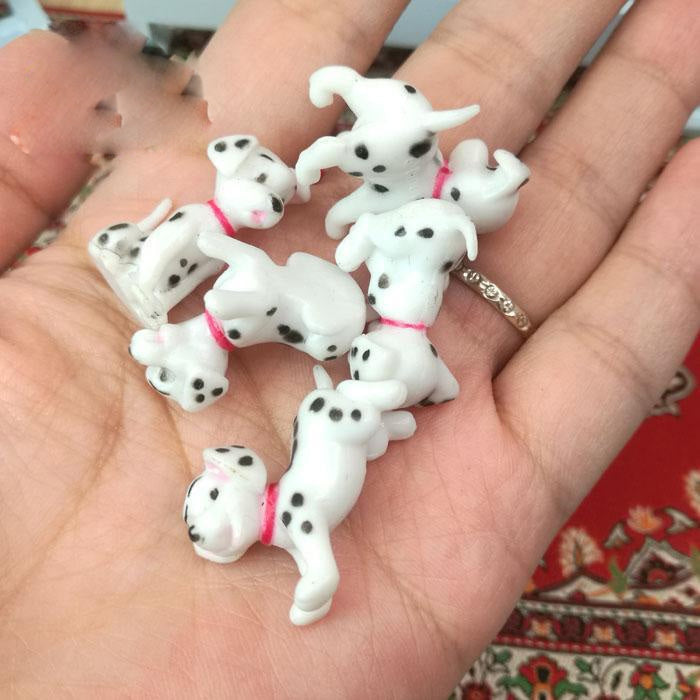 6 pezzi/set casa delle bambole giocattolo in miniatura cucina dalmata soggiorno micro decorazione paesaggistica, 6 PCS / Set Dalmatian