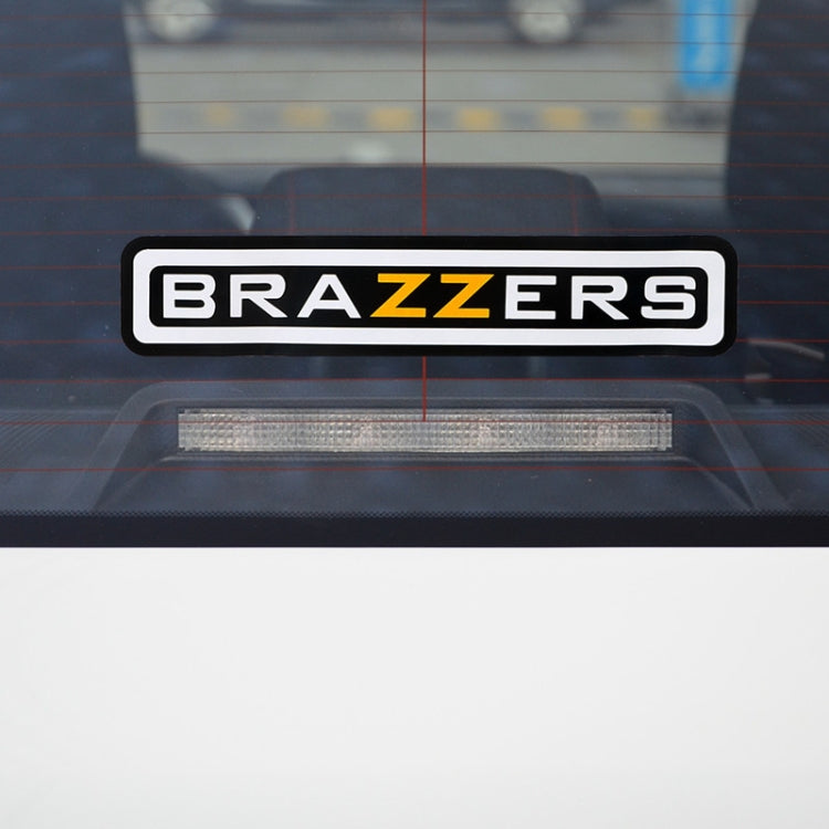 10 adesivi per auto BRAZZERS, decalcomanie per auto, per styling auto, dimensioni: 4,9x22,5 cm, BRAZZERS