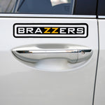 10 adesivi per auto BRAZZERS, decalcomanie per auto, per styling auto, dimensioni: 4,9x22,5 cm, BRAZZERS