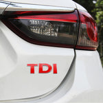Adesivo per auto con decalcomania emblema distintivo TDI 3D, DIY TDI 3D Badge Emblem