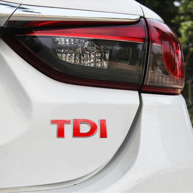 Adesivo per auto con decalcomania emblema distintivo TDI 3D, DIY TDI 3D Badge Emblem