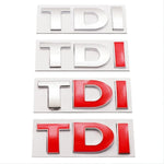 Adesivo per auto con decalcomania emblema distintivo TDI 3D, DIY TDI 3D Badge Emblem