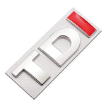 Adesivo per auto con decalcomania emblema distintivo TDI 3D, DIY TDI 3D Badge Emblem