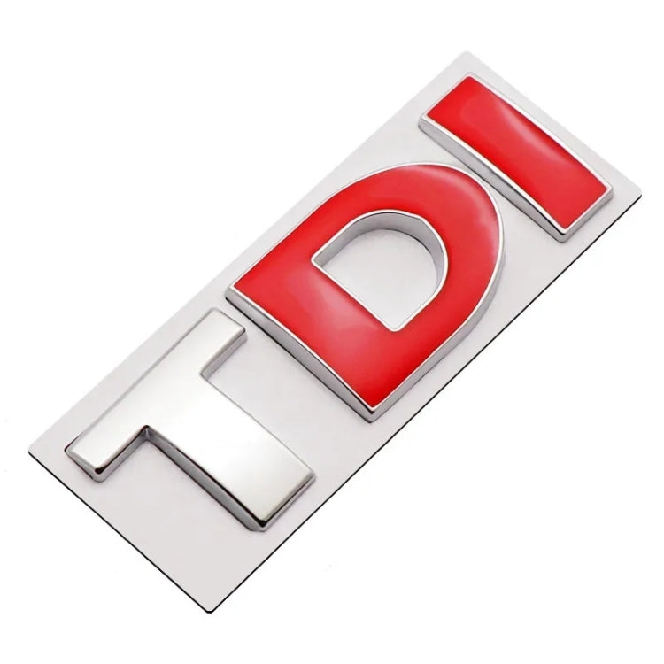 Adesivo per auto con decalcomania emblema distintivo TDI 3D, DIY TDI 3D Badge Emblem
