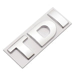Adesivo per auto con decalcomania emblema distintivo TDI 3D, DIY TDI 3D Badge Emblem
