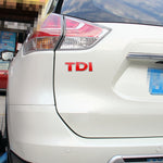Adesivo per auto con decalcomania emblema distintivo TDI 3D, DIY TDI 3D Badge Emblem