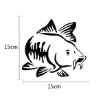20 pezzi di adesivi per auto a forma di carpa a forma di pesce, decorazione riflettente per lo styling dell'auto, Carp Fish
