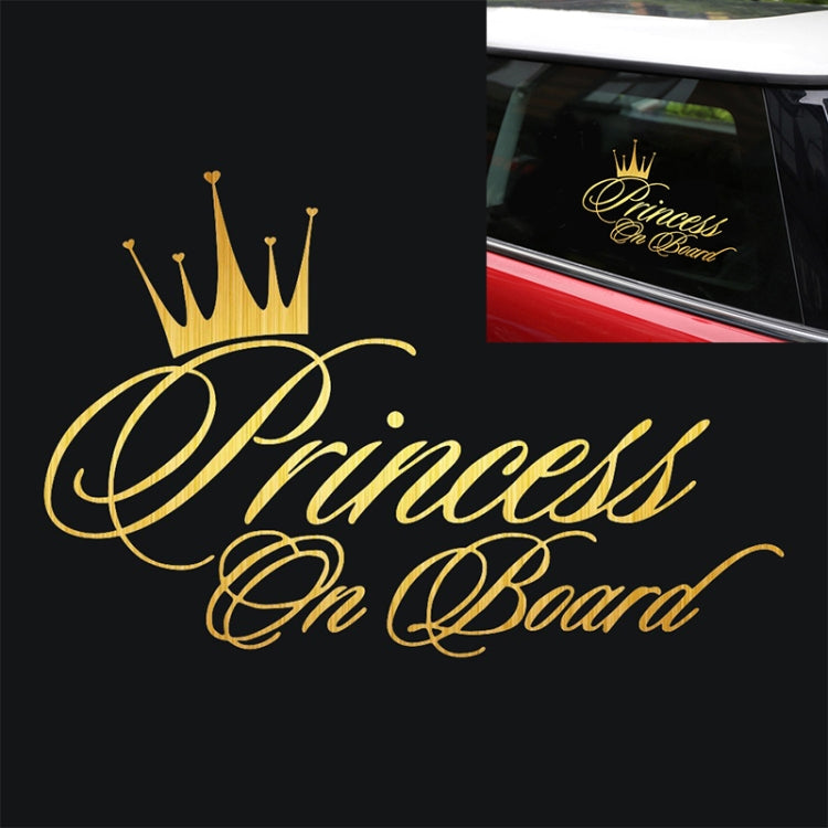 Adesivo per auto in vinile riflettente con motivo principessa bambino, dimensioni: 16,5x10,9 cm