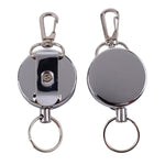 Portachiavi anti-smarrimento retrattile sportivo elastico in corda metallica di acciaio resiliente, Resilience Steel Wire Rope Keychain