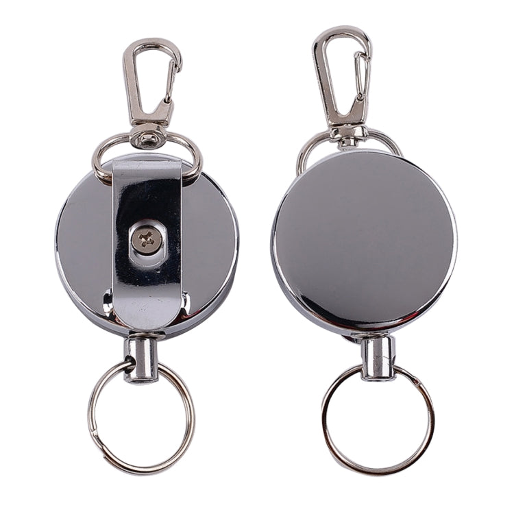 Portachiavi anti-smarrimento retrattile sportivo elastico in corda metallica di acciaio resiliente, Resilience Steel Wire Rope Keychain