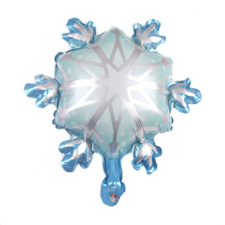 Palloncino in pellicola di alluminio con decorazione natalizia a forma di fiocco di neve da 5 pezzi, 32×36cm Mini Snowflake, 29×40cm Mini Snowflake, 45×45cm Snowflake, 50×58cm Snowflake, 73×73cm Large Snowflake