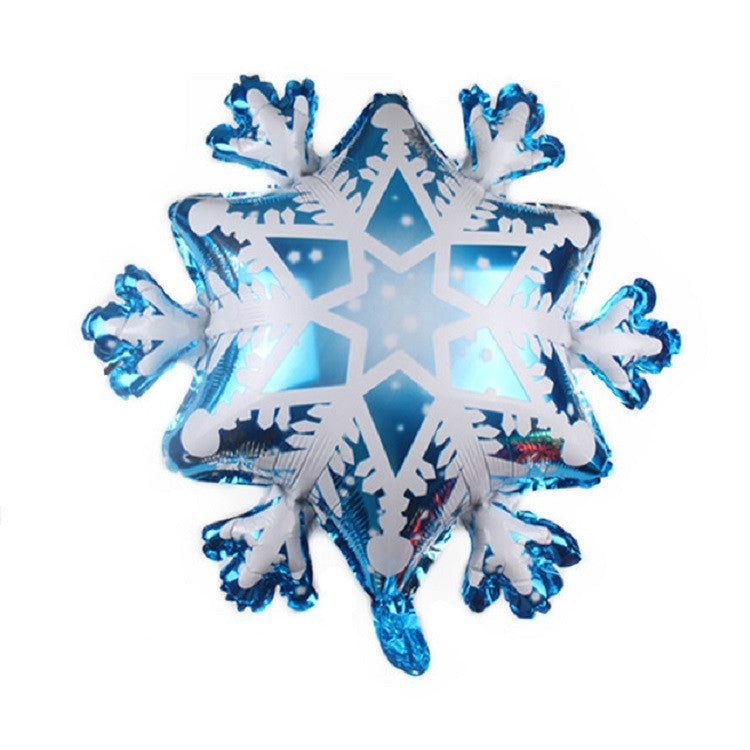 Palloncino in pellicola di alluminio con decorazione natalizia a forma di fiocco di neve da 5 pezzi, 32×36cm Mini Snowflake, 29×40cm Mini Snowflake, 45×45cm Snowflake, 50×58cm Snowflake, 73×73cm Large Snowflake