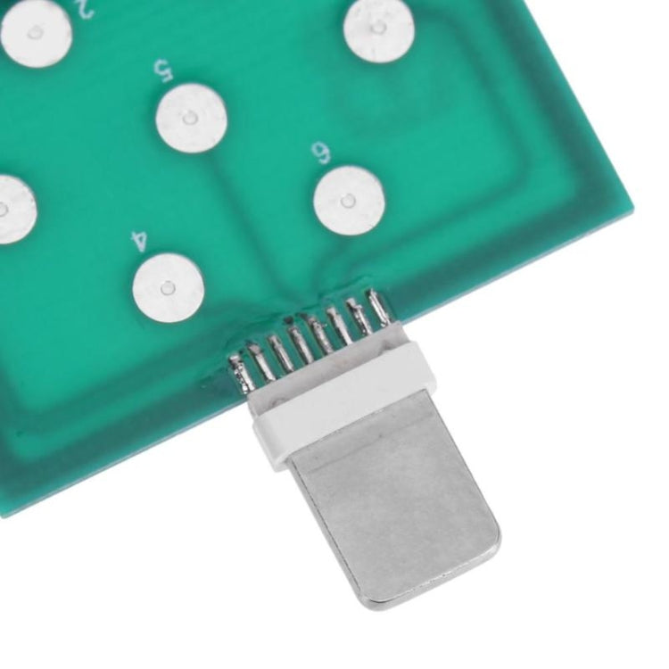 Scheda test spina base per smartphone Apple e Android