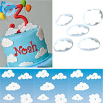 Stampo per torta da 10 pezzi. Stampo per fustellatura per stampa di decorazione per torta fondente a forma di nuvola, Cloud Shape