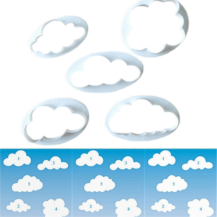 Stampo per torta da 10 pezzi. Stampo per fustellatura per stampa di decorazione per torta fondente a forma di nuvola, Cloud Shape
