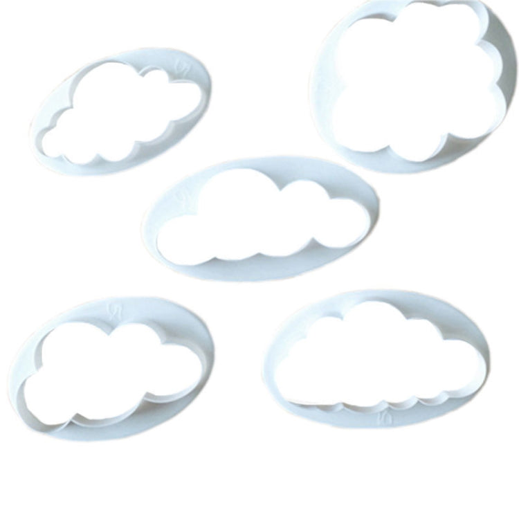 Stampo per torta da 10 pezzi. Stampo per fustellatura per stampa di decorazione per torta fondente a forma di nuvola, Cloud Shape