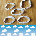 Stampo per torta da 10 pezzi. Stampo per fustellatura per stampa di decorazione per torta fondente a forma di nuvola, Cloud Shape