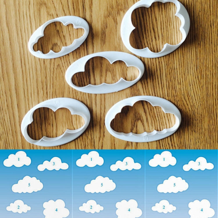 Stampo per torta da 10 pezzi. Stampo per fustellatura per stampa di decorazione per torta fondente a forma di nuvola, Cloud Shape