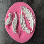 Strumenti per decorare la torta della muffa del fondente della muffa del silicone dello zucchero della piuma, Feather Sugar Shape