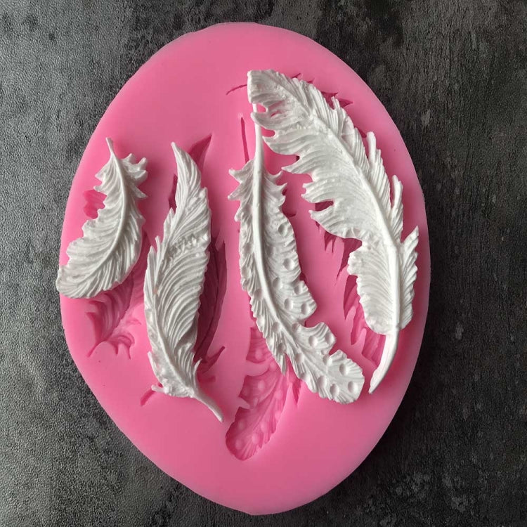 Strumenti per decorare la torta della muffa del fondente della muffa del silicone dello zucchero della piuma, Feather Sugar Shape