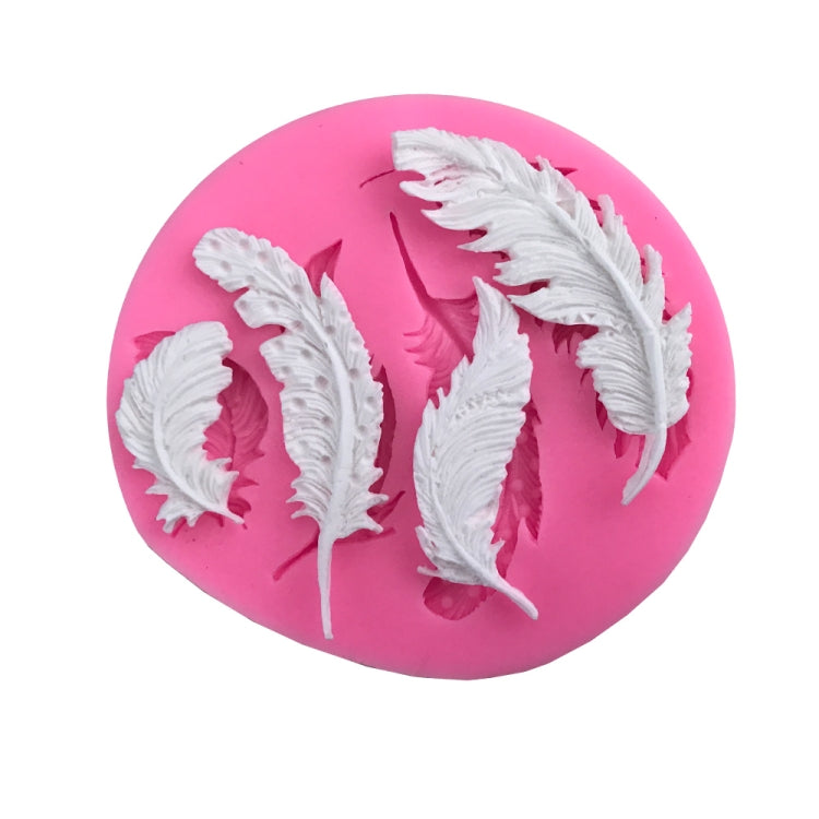 Strumenti per decorare la torta della muffa del fondente della muffa del silicone dello zucchero della piuma, Feather Sugar Shape