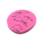 Strumenti per decorare la torta della muffa del fondente della muffa del silicone dello zucchero della piuma, Feather Sugar Shape