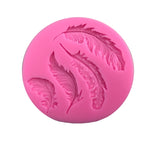 Strumenti per decorare la torta della muffa del fondente della muffa del silicone dello zucchero della piuma, Feather Sugar Shape