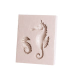 2 pezzi di ippocampo fai da te modellazione stampo fondente torta in silicone stampo al cioccolato strumento di cottura, Hippocampus Shape(Pink), Hippocampus Shape(Gray)