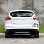 10 adesivi per finestre con motivo "Non toccare la mia auto", dimensioni: 22x19 cm, 22x19cm Black, 22x19cm White